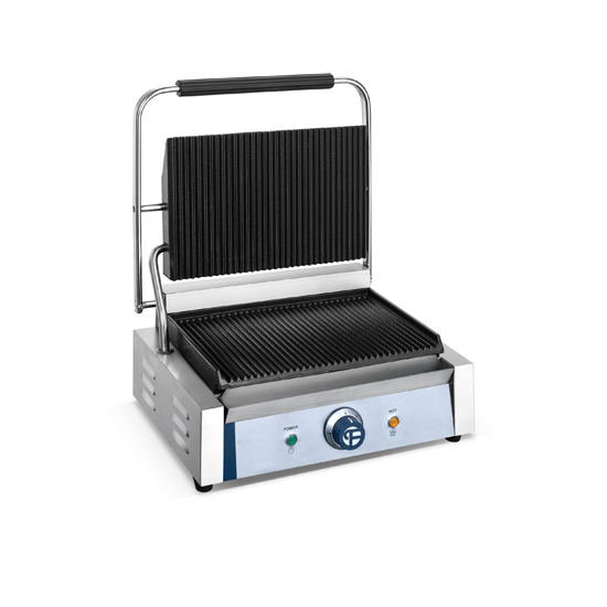 Ministerium gør det fladt Cafe Single Head Top & Bottom Both Grooved Panini Grill FSPG0403E1-Panini Grill -furnotel
